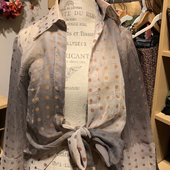 Tops - Metallic polkadot jacket #19